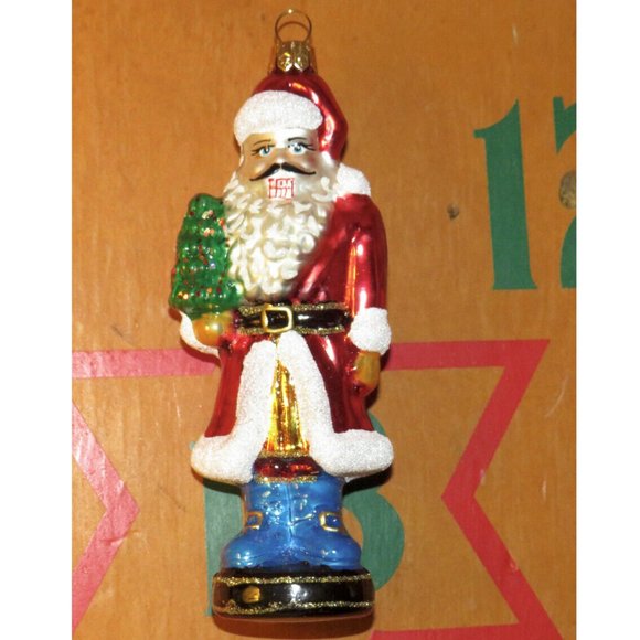 Impuls Santa Nutcracker Ornament, Mouth Blown, Hand Painted, NEW - Picture 4 of 7